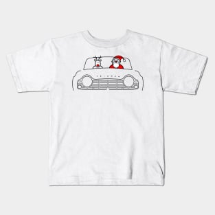 Triumph TR4 classic British sports car Christmas special edition Kids T-Shirt